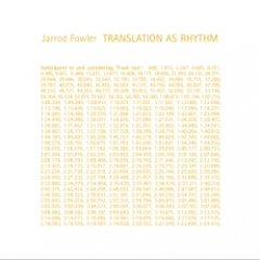 Jarrod Fowler - Translation As Rhythm