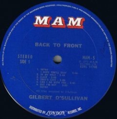 Gilbert O'sullivan - Back To Front