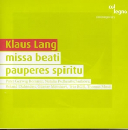 Klaus Lang - Missa Beati Pauperes Spiritu