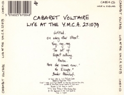 Cabaret Voltaire - Live At The YMCA 27.10.79