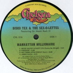 Disco Tex & His Sex-O-Lettes - Manhattan Millionaire