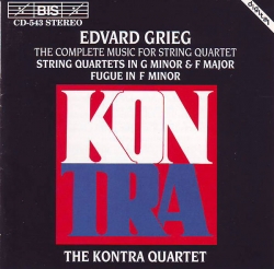 Edvard Grieg - The Complete Music For String Quartet - String Quartets In G Minor & Major / Fugue In F Minor
