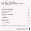 Depeche Mode - DVDSTUMM190 (CDR2001)